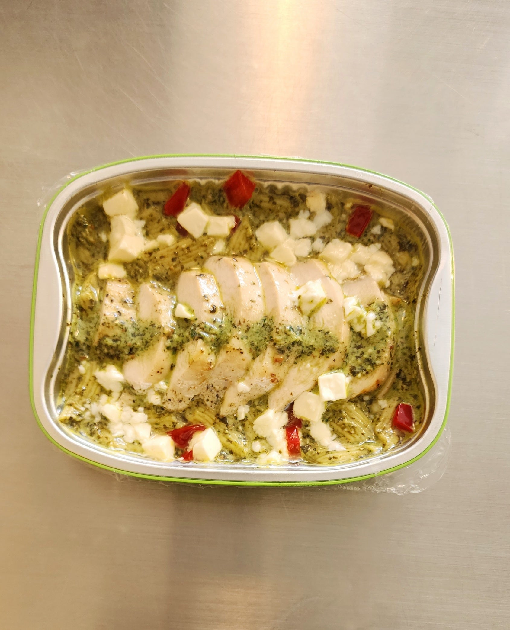 Penne poulet & Pesto de kale