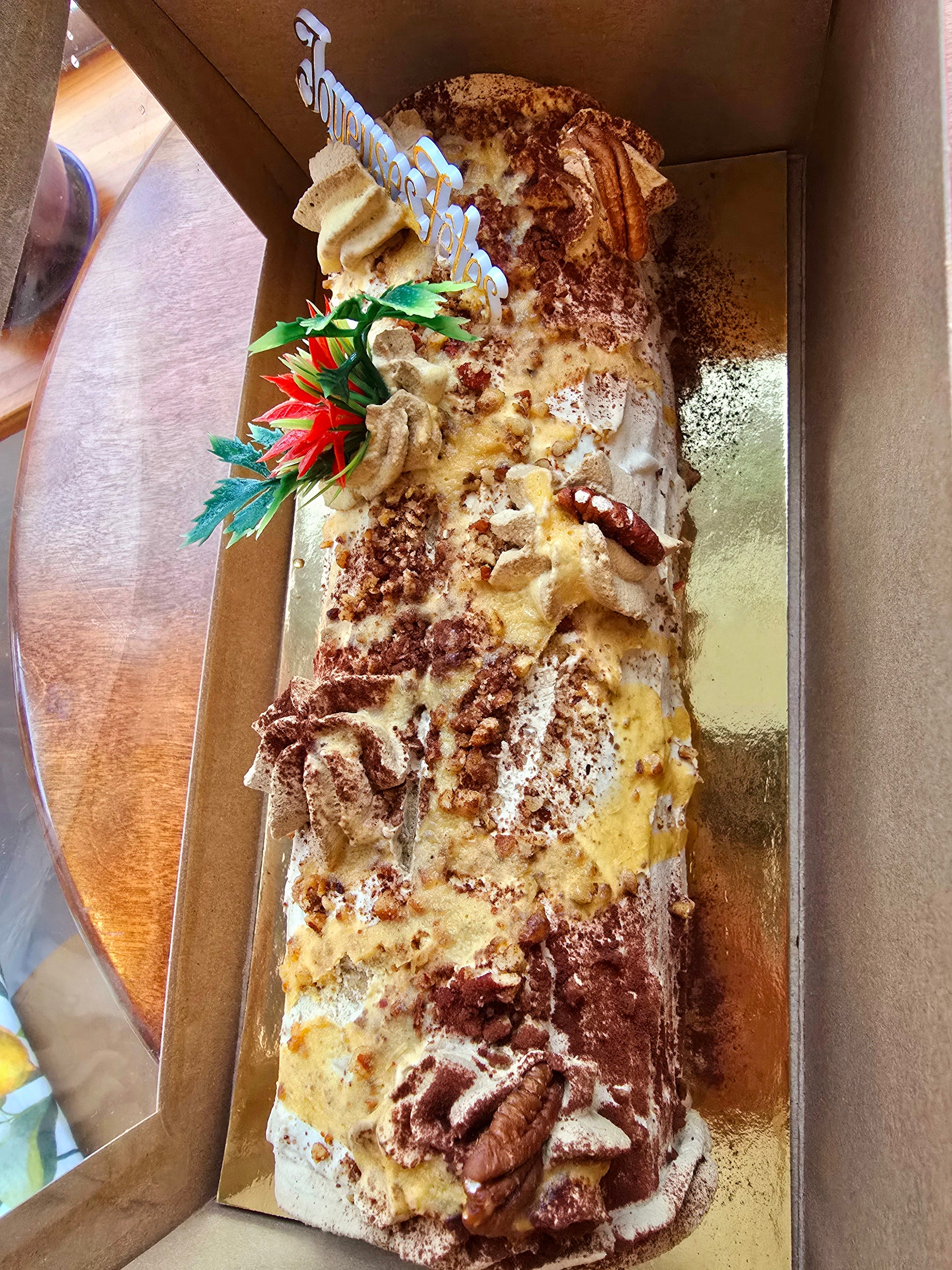 Bûche aux pacanes