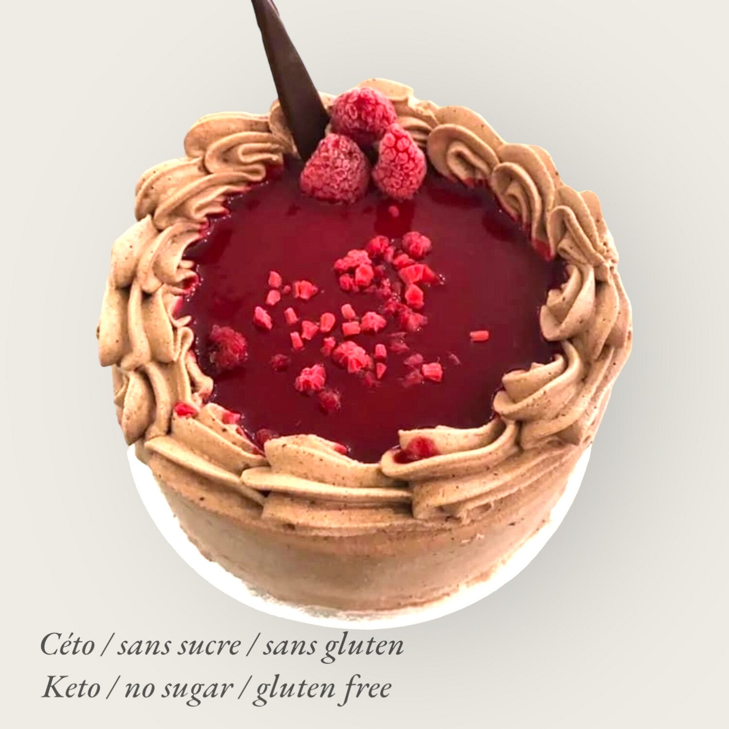 Gateau anniversaire 8p chocolate framboises