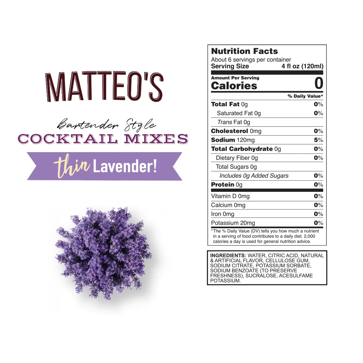 sirop Matteo's_Lavender Mix