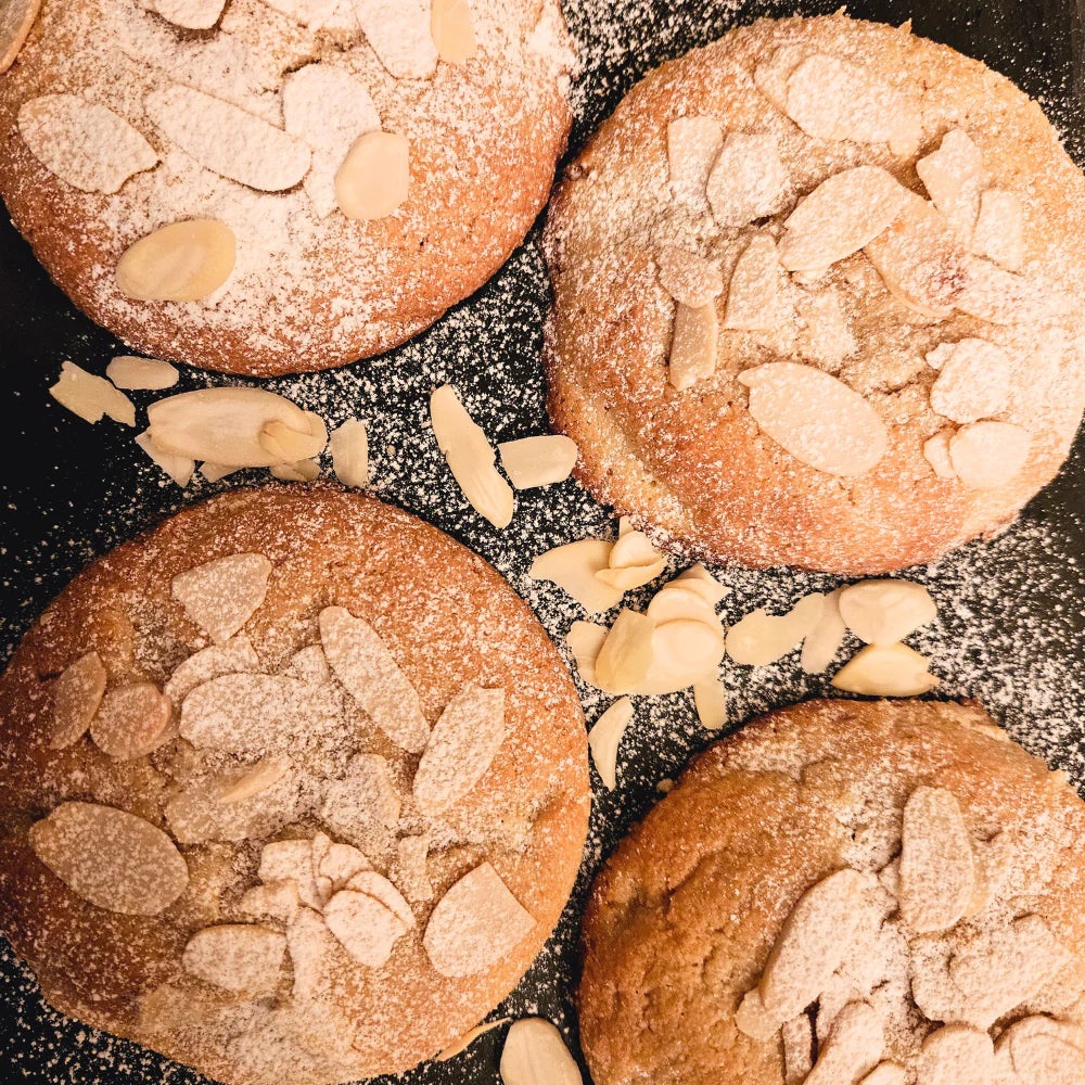 Velvet Almond Croissant Cookies