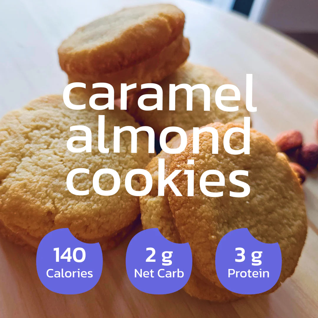 KETO CARAMEL Cookies Homemade - Low-Carb, Sugar-Free & Gluten-Free