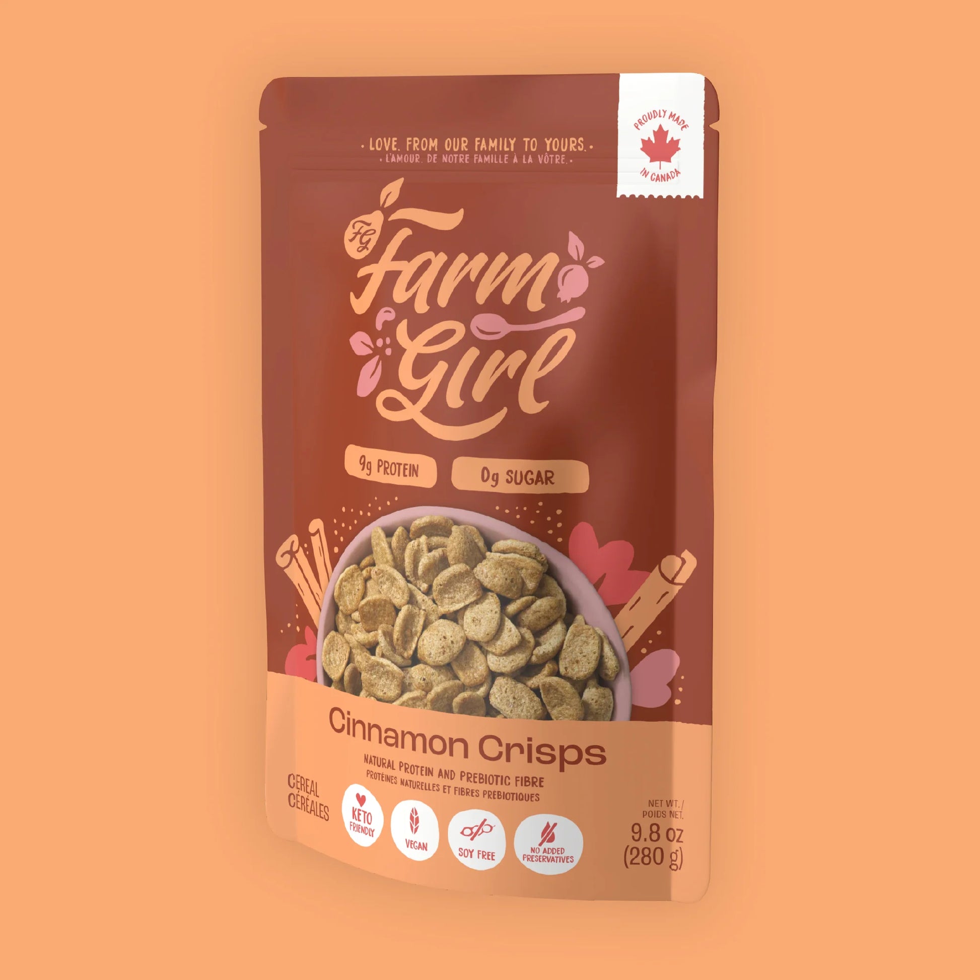 CÉRÉALES CRISPS À LA CANNELLE