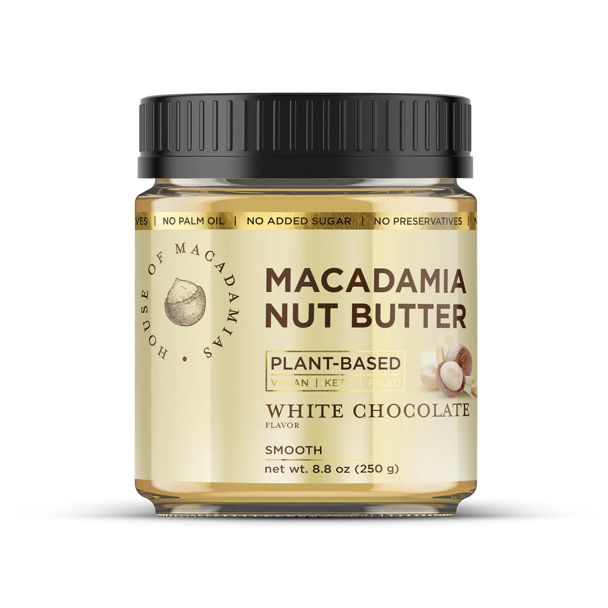 House of Macadamias -Beurre de noix de macadamia chocolat blanc 250g