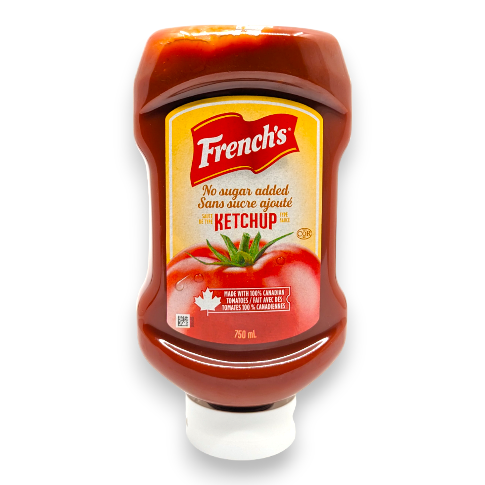 Ketchup 100% Tomates Canadiennes Sans Sucre Ajouté - French's
