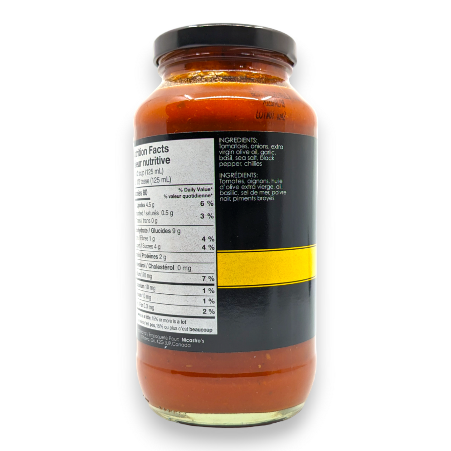 Sauce Tomate Arrabbiata Piquante - Nicastro Fine Foods