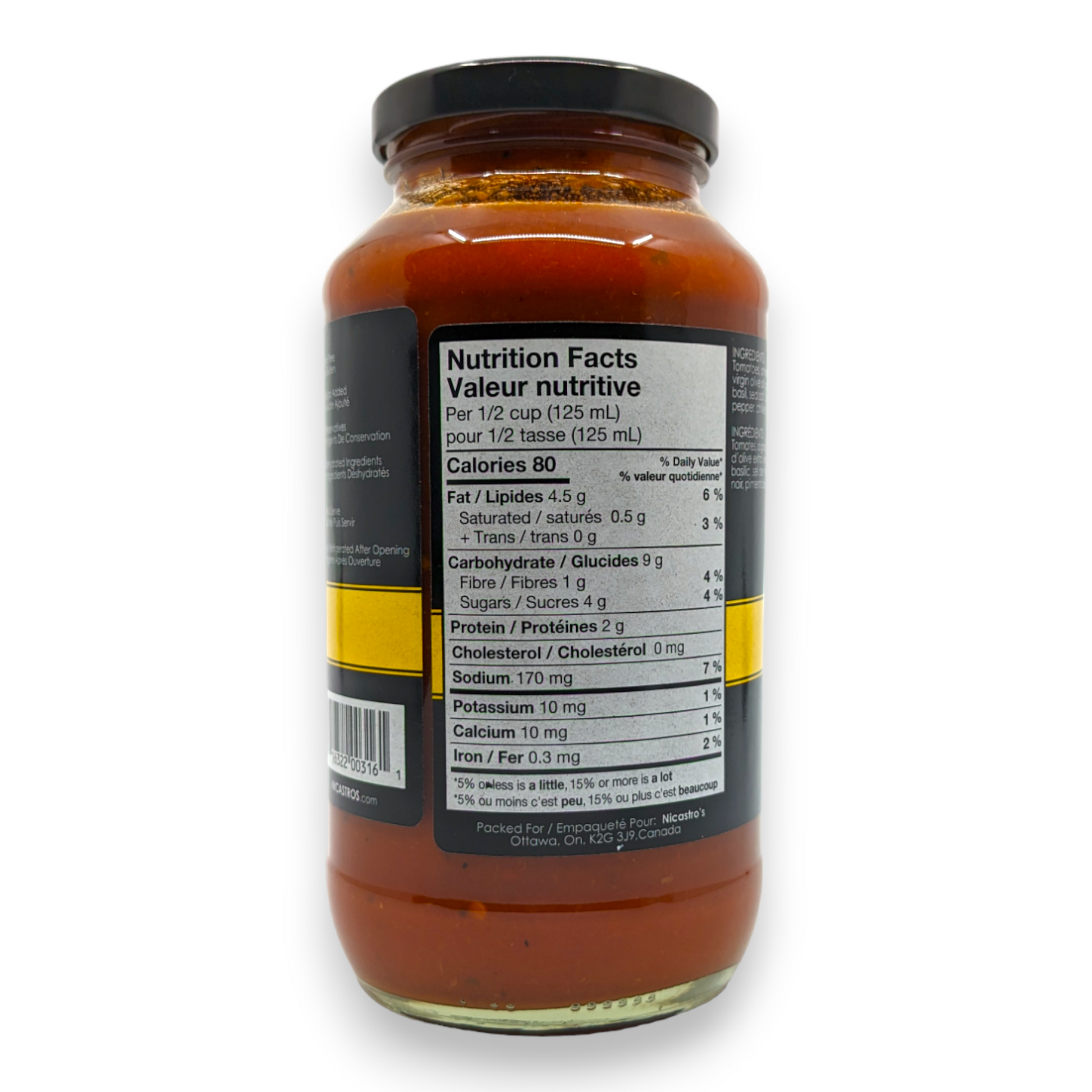 Sauce Tomate Arrabbiata Piquante - Nicastro Fine Foods