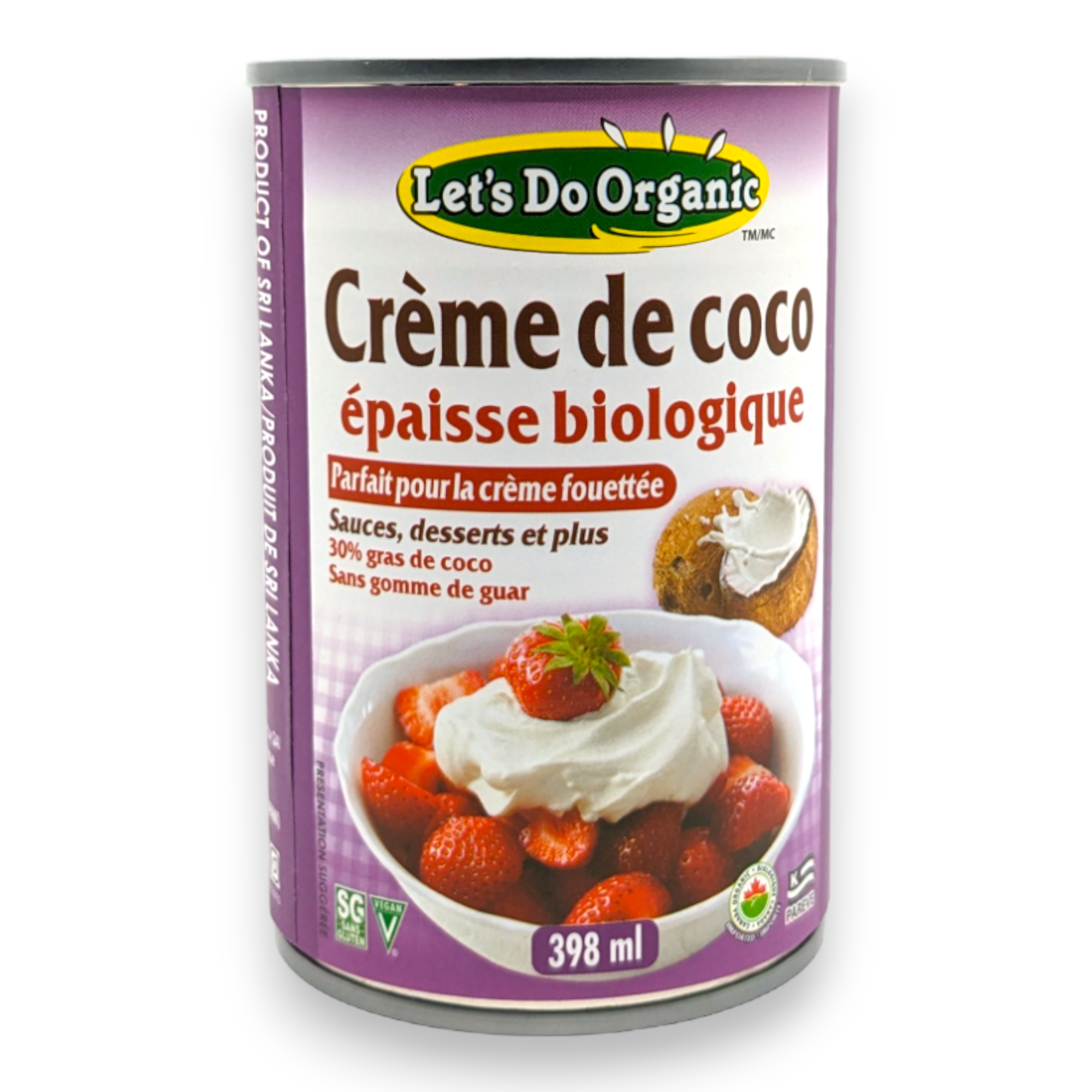 Crème Épaisse de Coco Biologique  - Let's Do Organic