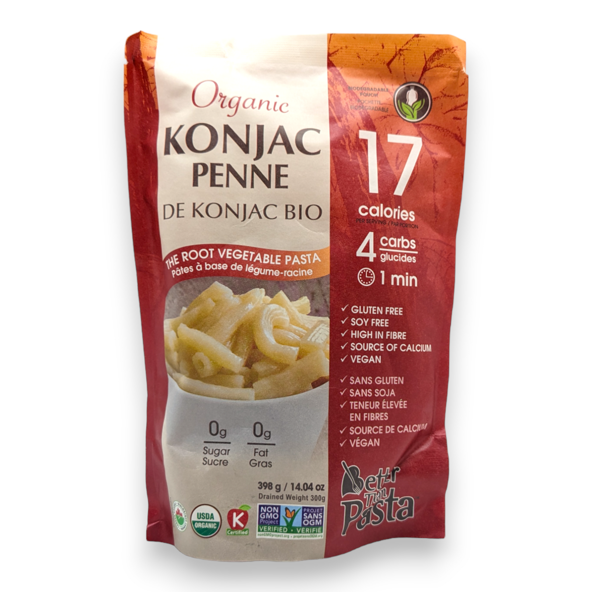 Pâtes Penne de Konjac Bio - Better Than Pasta