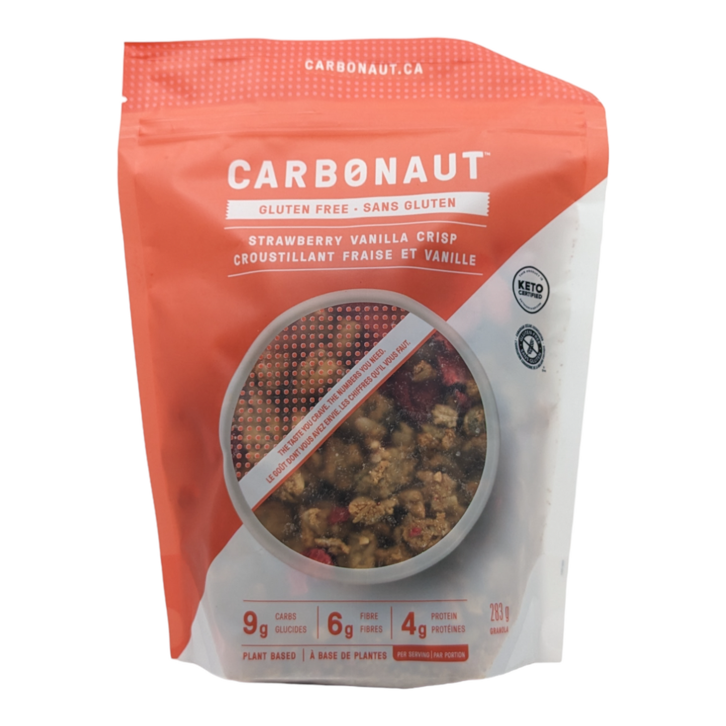 Croustillant Fraise et Vanille Sans Gluten - Carbonaut