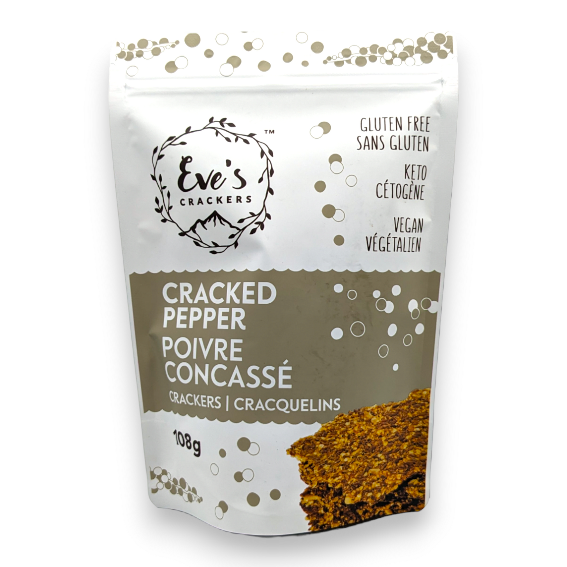 Craquelins au Poivre Concassé - Eve's Crackers