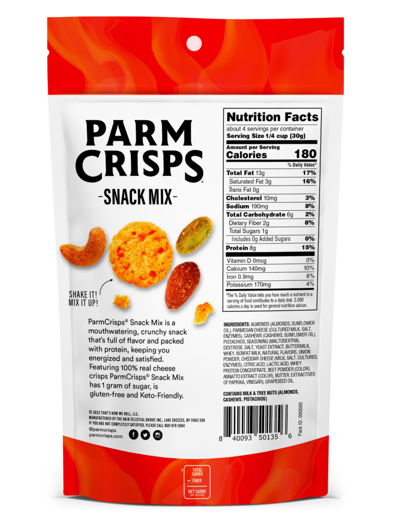 Parm Crisps mélange de chips de parmesan Screamin' Hot