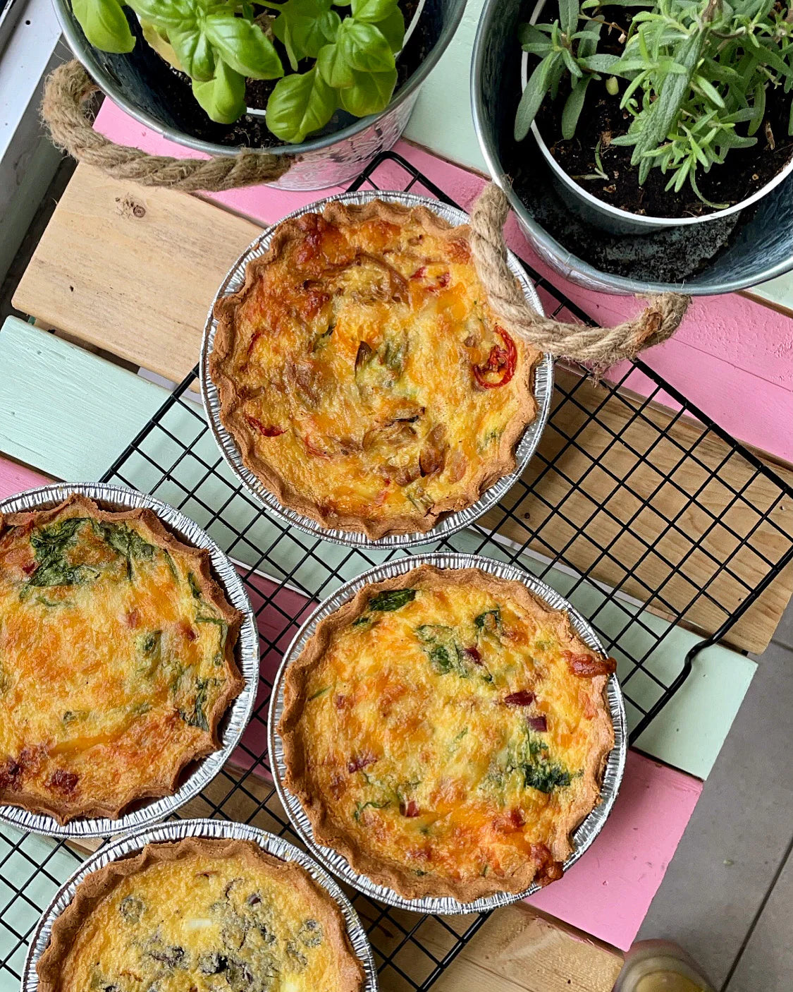 Petite quiche épinards (Pour deux personnes)