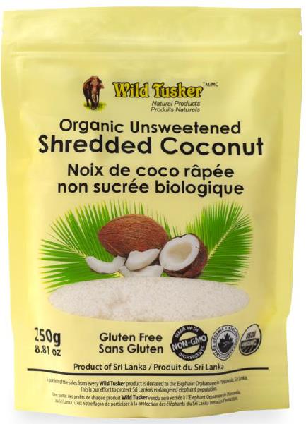 Noix de coco râpée non sucrée biologique