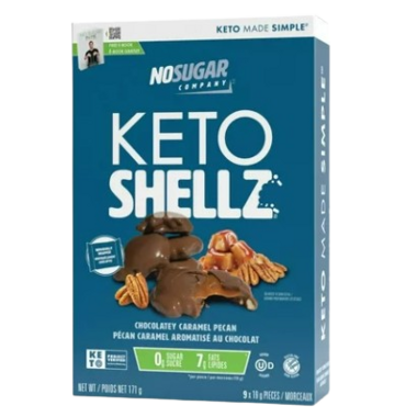 No Sugar  Keto Shellz chocolat noir, caramel pacane