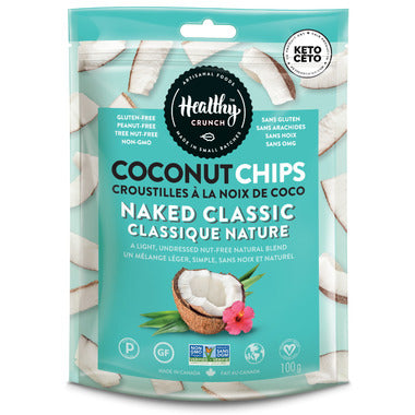 Healthy Crunch Chips de noix de coco original, 100 g