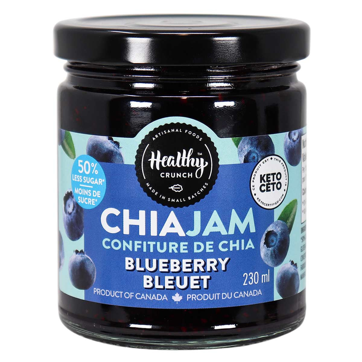 Healthy Crunch Chia Confiture bleuets, 230 ml