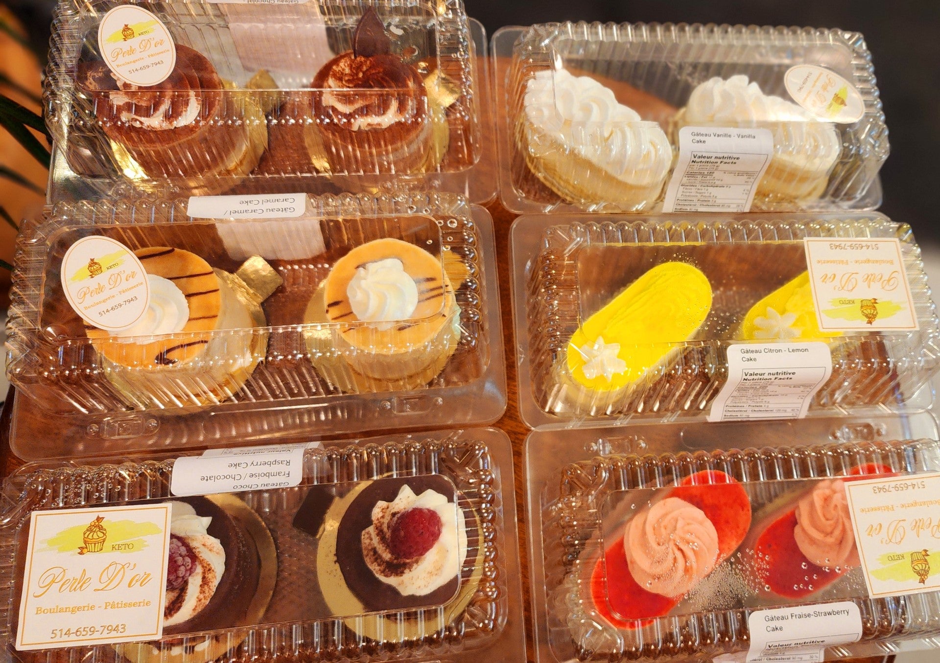Mini gateau (2 ) en plusieurs saveurs