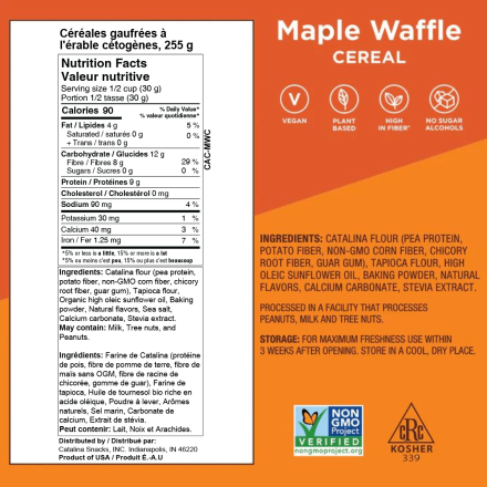 CATALINA CRUNCH CEREAL MAPLE WAFFLE 255G