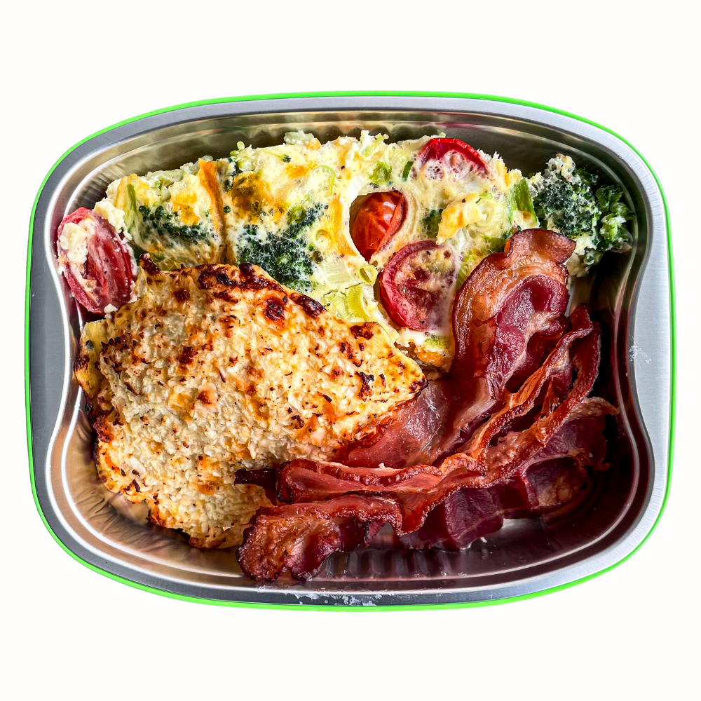 Omelette Broco, Cheddar & Bacon