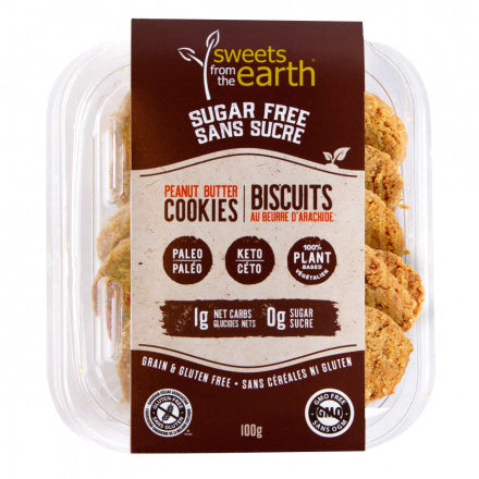 Sweets From The Earth Keto Peanut Butter biscuits sans sucre, 100g