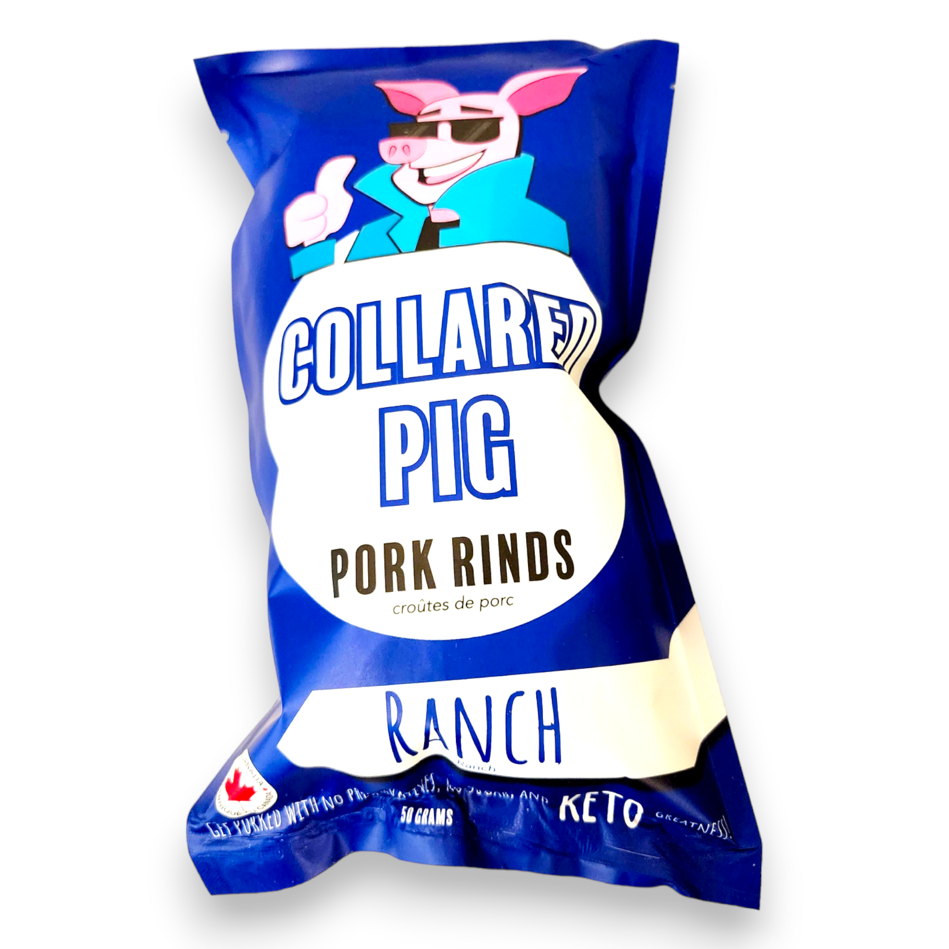The Ketonut Couennes de porc Ranch - Collared Pig