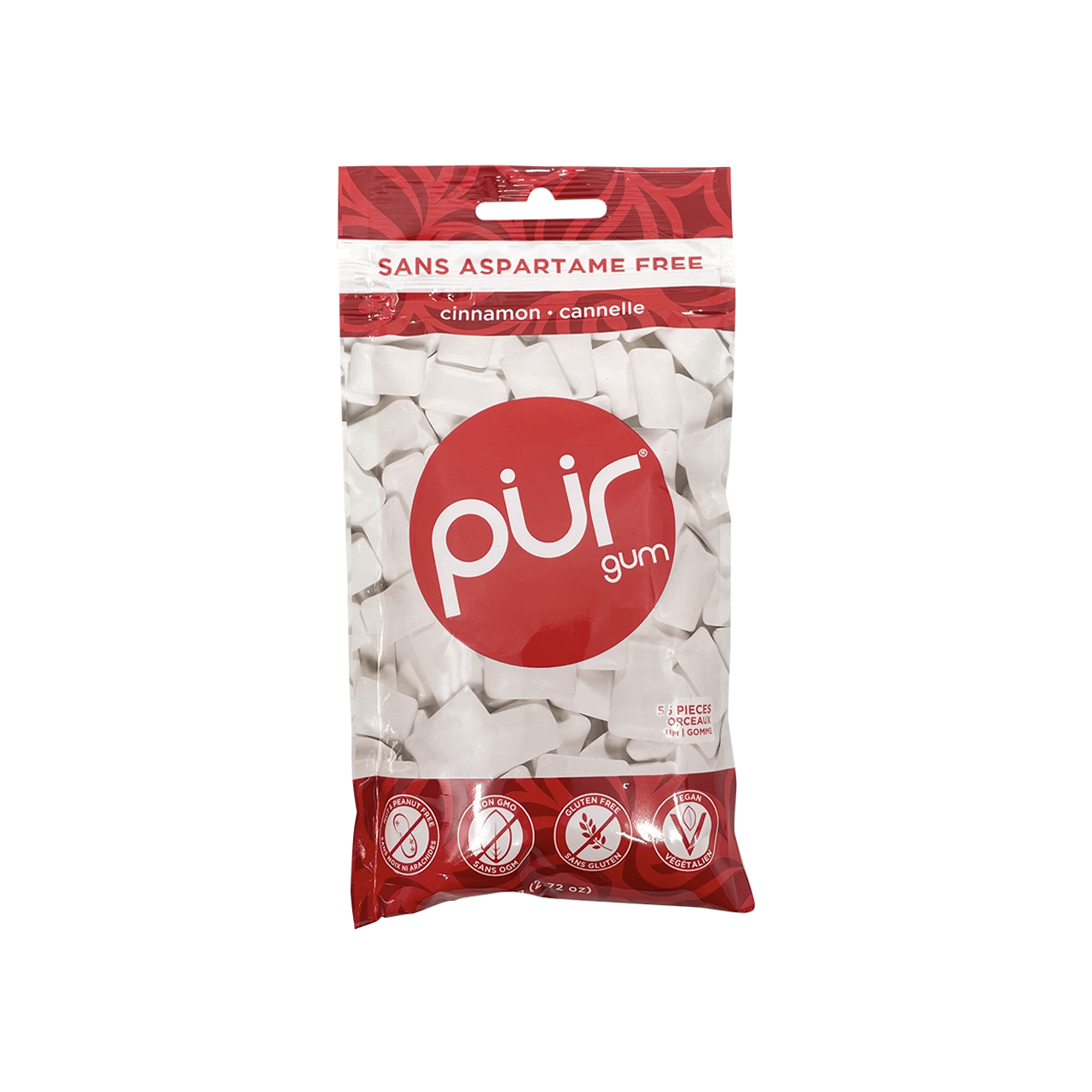 55 morceaux (plusieurs saveurs) - Pur Gum