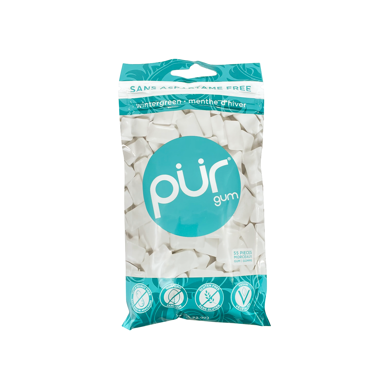 55 morceaux (plusieurs saveurs) - Pur Gum