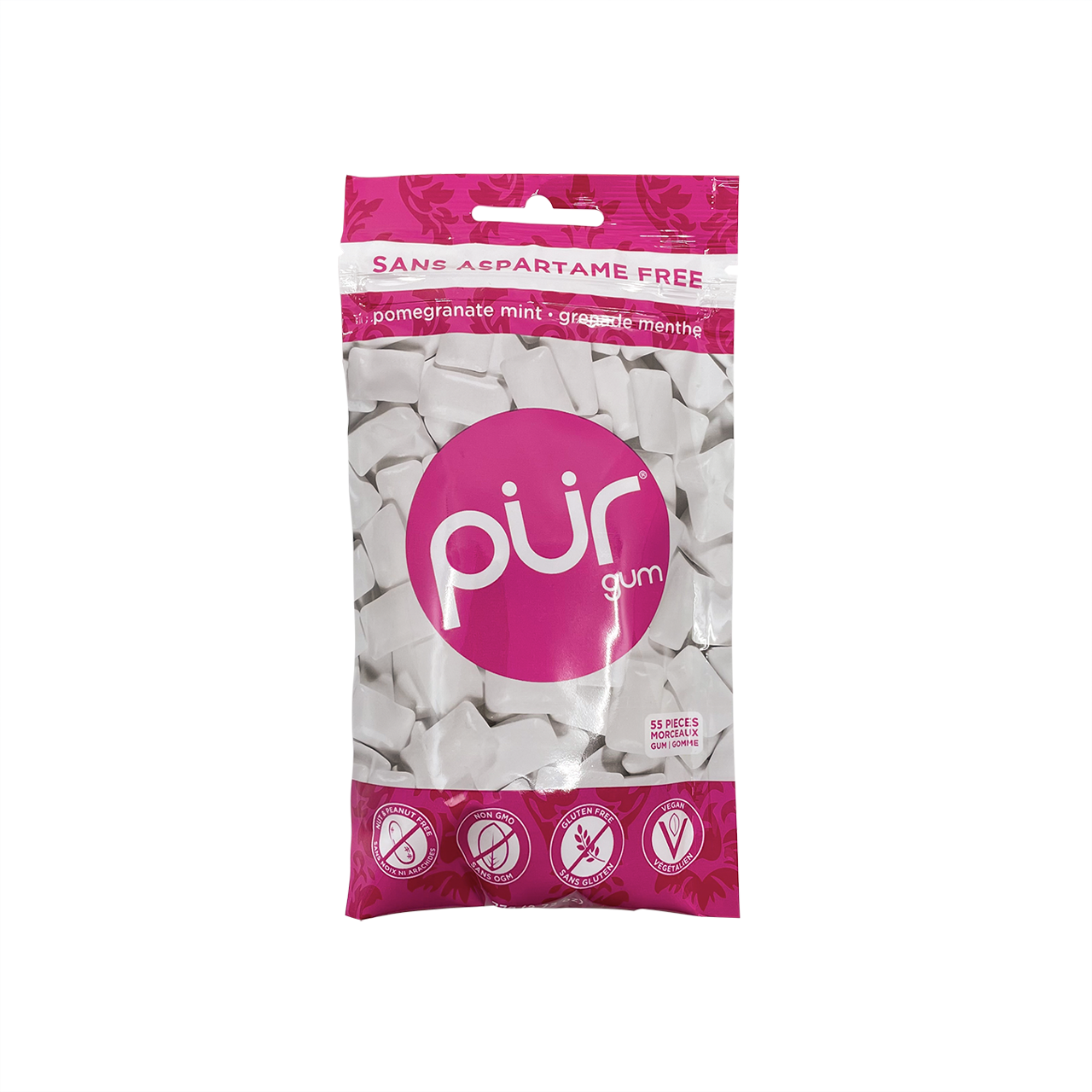 55 morceaux (plusieurs saveurs) - Pur Gum